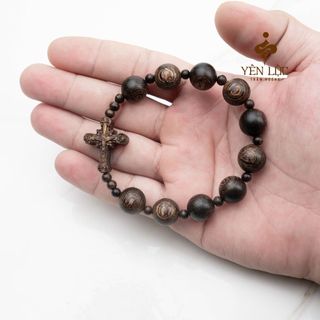 Vòng Mân Côi - Trầm Sánh Chìm Size Nam Nữ (Mua một, tặng một Hộp Gấm, dây dự phòng, 2 hạt trầm)