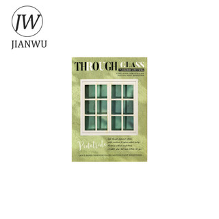 JIANWU Ánh Sáng Vượt Qua Mặc Dù Thủy Tinh Series Vintage Ánh Sáng Tuyết Phong Cảnh Chất Liệu Cắt Dán PET Nhãn Dán Sáng Tạo Tạp Chí Văn Phòng Phẩm