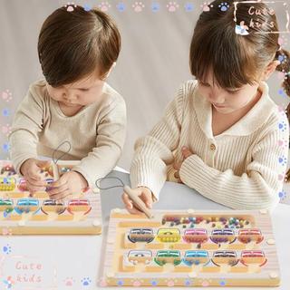 Bảng Mê Cung Montessori Bằng Gỗ Nam Châm Giúp Bé Phân Biệt Màu Sắc Và Số Đếm Kích Thích Tư Duy Logic Hiệu Quả