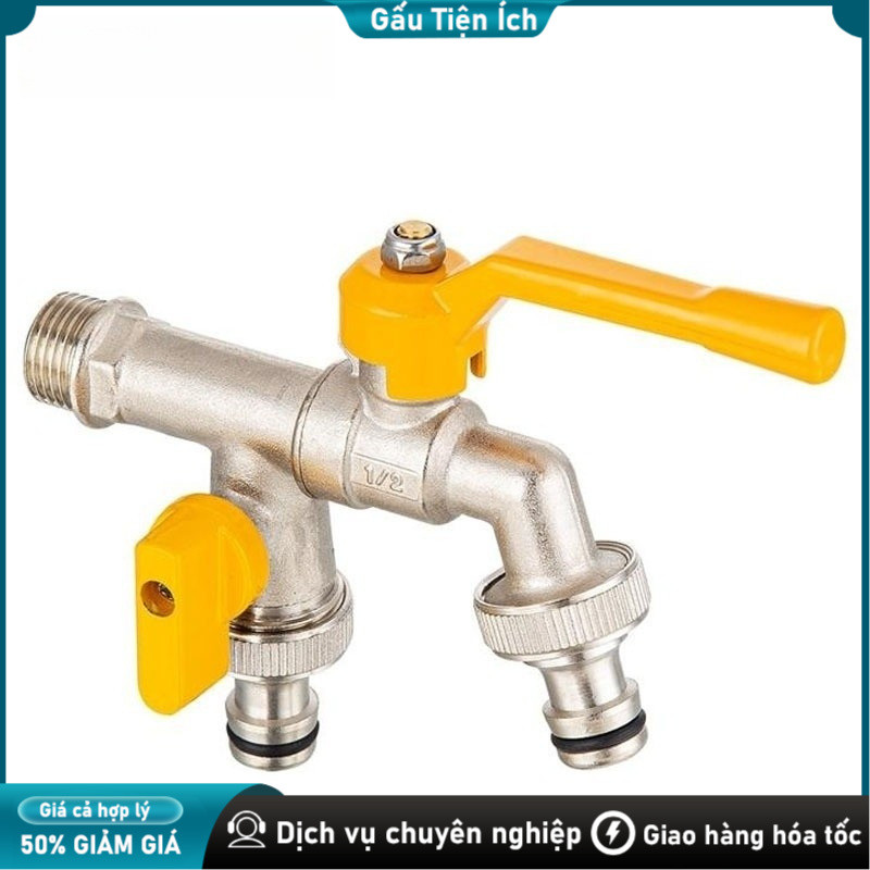 Vòi nước đa năng tiết kiệm - 2 chế độ đồng, bảo hành dài, Vòi nước hai chế độ, đồng, 2 đầu ra