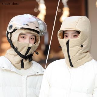 [sportoutdoor] Mũ đi xe đạp mùa đông ấm áp Mũ ngoài trời có tai tích hợp Mũ bảo vệ cổ mùa đông dày dành cho nam và nữ [ra ngoài]