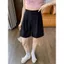 Phù Hợp Với Quần Short Nữ 2024 Nhỏ Kích Thước Lớn Thường Ngày Chữ A Quần Năm Điểm Drape Quần Chữ A 5.12