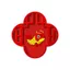 Lucky Koi Cửa Tay Cầm Phía Sau Tấm Chống Va Chạm Tủ Lạnh Cửa Đầu Giường Bàn Tường Chống Va Chạm Miếng Dán Chống Trộm Khóa Vân Tay Chống @