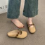 Baotou Nửa Dép Nữ Mặc Ngoài 2026 Siêu Nóng Đế Bằng Slip-On Lười Nửa Hỗ Trợ
