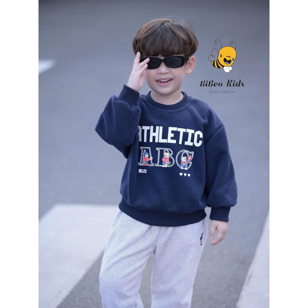 [BiBeo Kids] Bộ quần áo THỂ THAO THU ĐÔNG ATHLETIC cho bé trai, Bộ quần áo thu đông dài tay cho bé