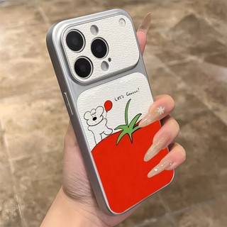 Ốp Điện Thoại Da Chó Con Cà Chua Dễ Thương Cho Redmi K90 Pro Max K80 K70 K70E K60 K60E K50 Ultra K50i K40 K40S Turbo 5 Max 4 Pro 5G 4G Đơn Giản "Let 's Go" Sweet Dog Cover Girls