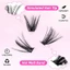 Phần mở rộng lông mi DIY nhẹ 3D - Cụm dành cho nữ Cosplay