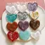 PNPIA- 10 Chiếc Nhựa Cabochon Hạt Hình Học Hình Trái Tim Hoa Văn Màu In Đồ Trang Sức DIY Cho Thủ Công Làm Phụ Kiện Handmade