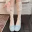 PNPIA- Fishnet Sos JK Thời Trang 1 Cặp Chất Liệu Mỏng Rỗng Ren Cạnh Bê Sos Hợp Thời Trang Cho Trường Nữ Đồng Phục Nhìn