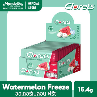 [VỊ BẠC HÀ/ DƯA HẤU] Kẹo Ngậm Thơm Miệng Không Đường Clorets Watermelon Mint Candy 16,8 g