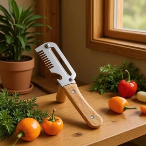 Nâng cấp Máy cắt hành tây bóc vỏ bằng thép không gỉ Máy cắt rau củ Hành tây băm nhỏ đa chức năng O