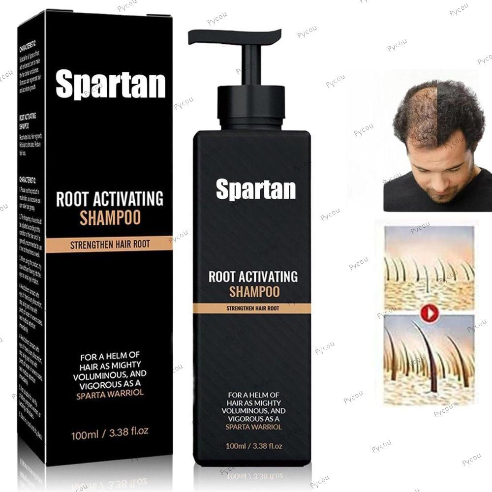 Dầu gội kích hoạt gốc PYCOU Spartan, Dầu gội kích hoạt gốc lưu thông lông tơ, Dầu gội chăm sóc tóc không gây kích ứng 100ML Dầu gội dưỡng tóc cho nam và nữ