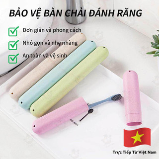 Hộp đựng bàn chải du lịch chống bụi, vỏ đựng bàn chải nhỏ gọn tiện lợi, phù hợp đi du lịch công tác
