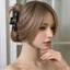 1-2 Cái Vuốt Tóc Dây Da Đen - Kẹp Lấy Lớn Punk - Phụ Kiện Tóc - Giá Đỡ Đuôi Ngựa Đầu Sau - Dành Cho Nữ Bé Gái Mặc Hàng Ngày / Giao Hàng Miễn Phí