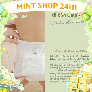 (COMBO THÙNG 3 BỊCH) 3 Bịch Tã/bỉm Uala Rogo sợi tre mềm mại, thấm hút đủ size cho bé- CHUYÊN GIA BÁN BỈM