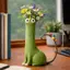 Quirky Chó Bình Handmade Lạ Mèo Chó Bình Trang Trí Nhà Cửa Nhựa Đồ Trang Trí 5JN5