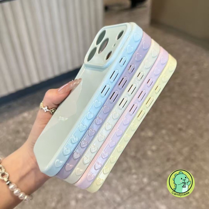 Ốp Điện Thoại Trái Tim Tình Yêu Bên Cho Honor 600 500 300 Ultra 200 100 Pro 90 Lite 80 70 60 Vỏ Sang Trọng Dễ Thương Đơn Giản Màu Kẹo Vỏ Mềm Chống Sốc