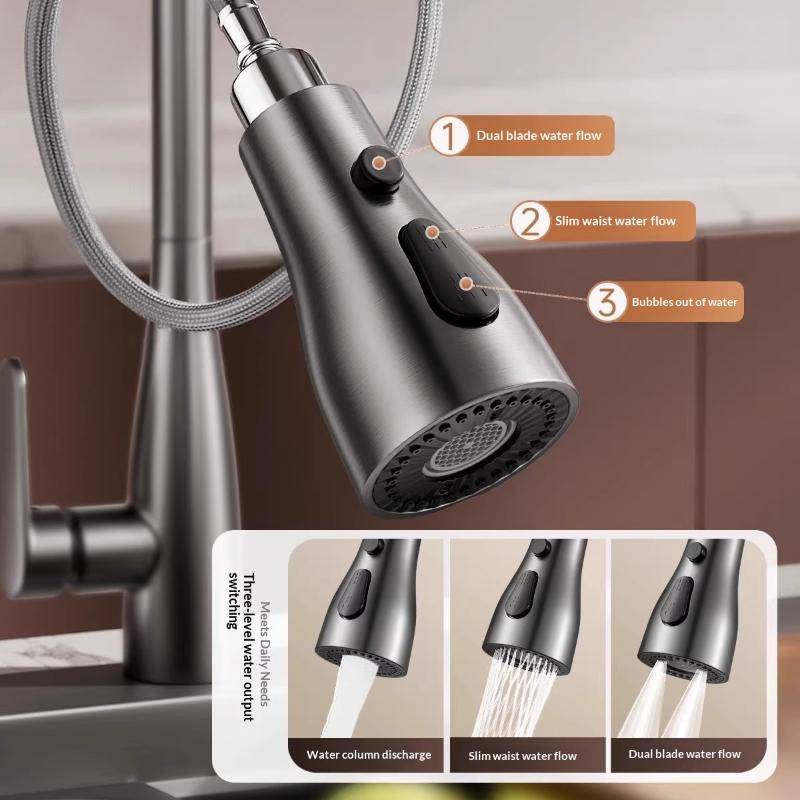 Thay thế vòi phun COOUTR cho bồn rửa nhà bếp Máy trộn vòi xoay Đầu xoay bền và dễ lau chùi để sử dụng hàng ngày VN