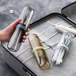 Maybest Hộp đựng bàn chải đánh răng Cốc nước súc miệng di động Hộp đựng kem đánh răng Bộ đồ vệ sinh Đồ dùng du lịch Cốc bàn chải đánh răng di động {VN}