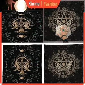 KIN Bói Toán Thẻ Bàn Vải Tấm Thảm Họa Tiết Lá Bài Tarot Khăn Trải Bàn