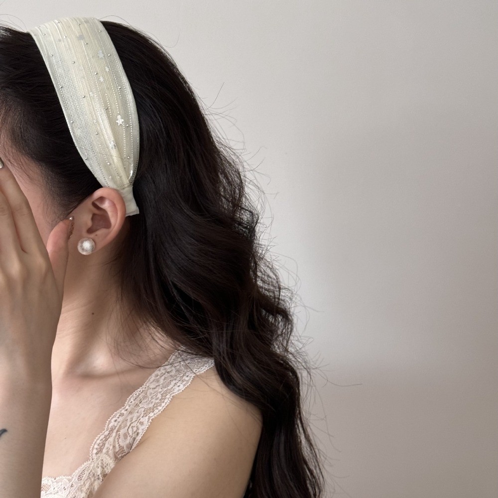 Hululu / Phiên Bản Hàn Quốc Băng Đô Quấn Rộng Quấn Đầu Cô Gái Nhẹ Nhàng Chống Trơn Trượt Có Răng Nhìn Trẻ Trung Thời Trang Phụ Kiện Tóc Kẹp Tóc