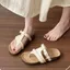 Nhẹ Sang Trọng Niche Cao Cấp Flip-Flops Nữ Mặc Ngoài 2026 Flat Đi Chơi Birkenstock Birkenstock Birkenstock Flip-Flops 5.20