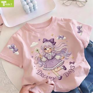 COD✅ (Hồ Chí Minh)Kids T Mall Áo phông tay ngắn In hình hoạt hình Áo Kiểu rộng và ấn tượng Trẻ em thời trang #VN605