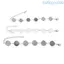 Unstop * 6 Miếng đệm viền tròn DIY Trống thủy tinh Cabochons Vòng tay Sliver để làm đồ trang sức