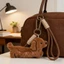 Phong cách hoạt hình Sang trọng Dachshund Túi quyến rũ Ba lô Móc khóa Móc khóa thực tế