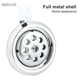 VBESTLIFE Còi xe máy Acouto Universal 105dB 12V 85mm Bạc Chrome Metal