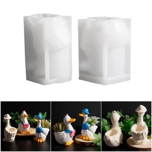 SA Silicon Thủ Công Khuôn Vịt Thiết Kế Thích Hợp Cho Lọ Hoa Hộp Đựng Đồ Trang Sức Người Làm Dễ Dàng Sử Dụng Khử Trùng
