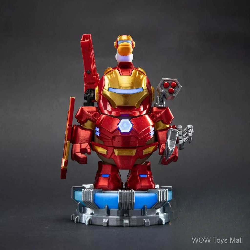 Hàng sẵn có [Chính hãng] Đồ chơi giải nén búp bê Capybara từ tính Iron Man 3d In Iron Man Kapibara Trang trí máy tính để bàn Mecha Capybara mát mẻ Quà tặng làm bằng tay
