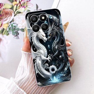 Ốp Lưng Mát Cho Honor X7d 2025 Vỏ LGN-NX1 Vỏ Mèo Rồng In Hình Silicon Mềm Ốp Điện Thoại Cho Honor Play 10T LOG-AN10 Vỏ