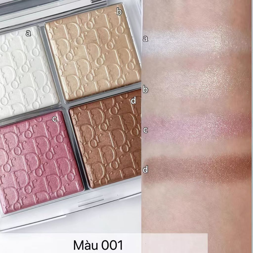 Yolo ❤Phiên bản mới Blush Highlight bốn màu#001爆闪天花板高颜值盘化妆品学生006#