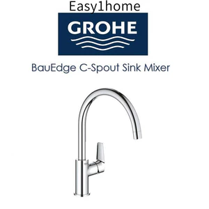 Vòi trộn chậu rửa nhà bếp GROHE BauEdge C-Spout (Mẫu mới nhất)