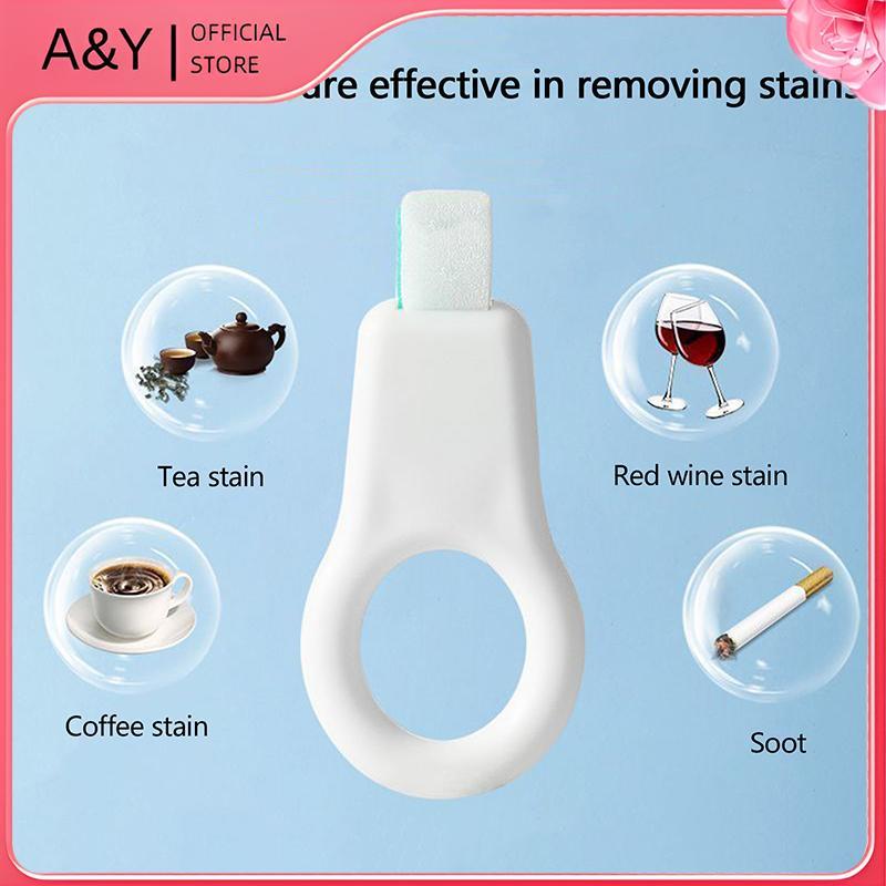 A & Y 3 Cái / bộ Làm Sạch Răng Lau Trẻ Em Loại Bỏ Tartar Mảng Bẩn Loại Bỏ Nano Tẩy Bọt Biển Tẩy Tế Bào Chết.