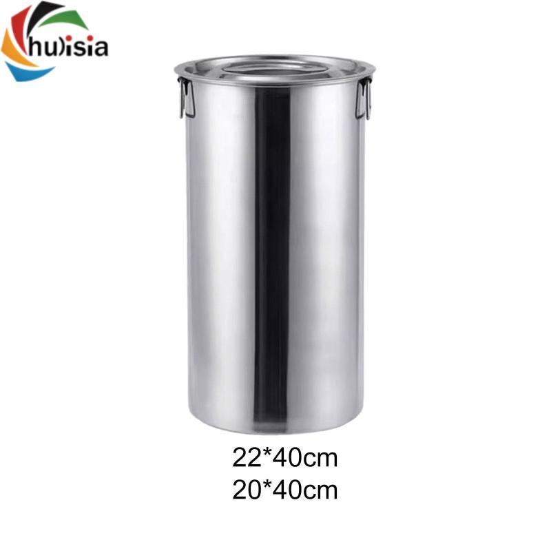 Xô inox có nắp và tay cầm đôi, vòi sữa, bình đựng đồ uống, thùng đựng đồ uống. Đa năng, chắc chắn, dễ làm sạch, lý tưởng cho thịt nướng