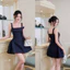 ĐẦM JEAN DÂY CỔ U ĐAN DÂY LƯNG FORM XOÈ BYJOLIE