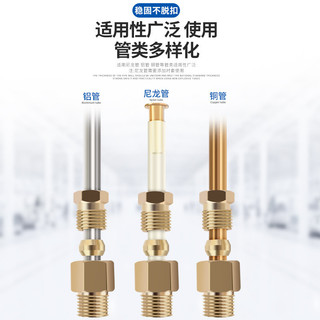 Ống Dầu Đầu Đặt Hàng Dầu Đồng Thau Bên Trong Thẻ Kẹp Cứng Niêm Phong Vòng Meson Hoop Bushing 6 Mm Đầu Thẳng Khuỷu Tay XYM9