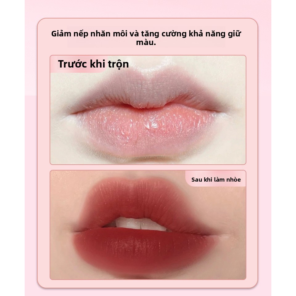 Cọ môi silicone mới có nắp - 【Dễ vệ sinh cực kỳ】, dùng cho son kem/lỏng, cọ trang điểm đa năng & tiện lợi