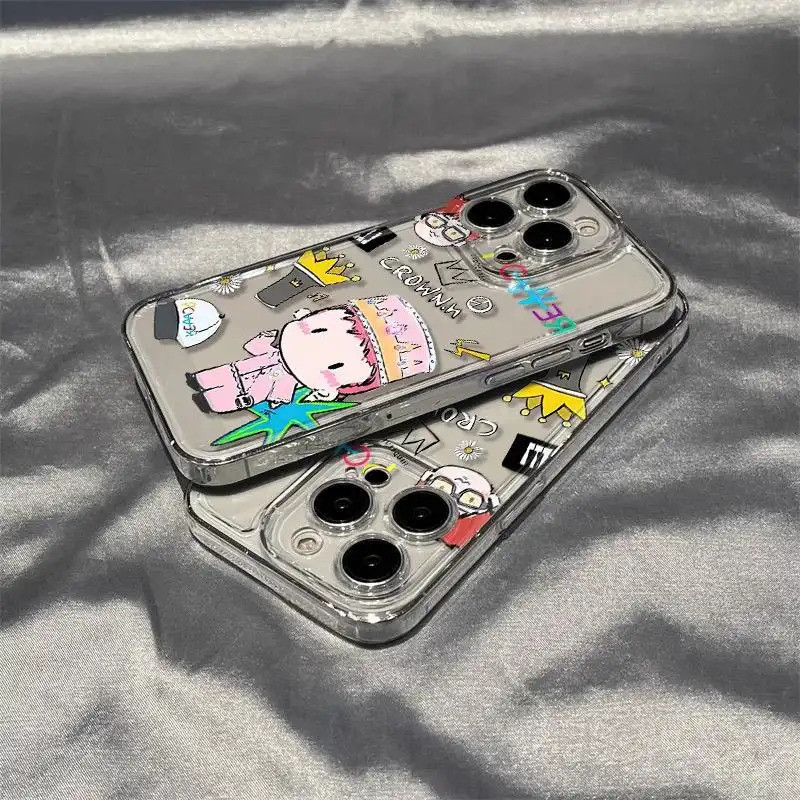 Ốp lưng chống sốc G-Dragon Q-version thiết kế phong cách cá tính độc đáo Bảo Vệ Camera Cấp iPhone 17/16/15/14/13/12/11 M