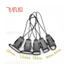 Hàng sẵn có Khóa máy bay Khóa đầu phẳng Mini Khóa nhựa Webbing Dây buộc hành lý Phụ kiện phần cứng26051416