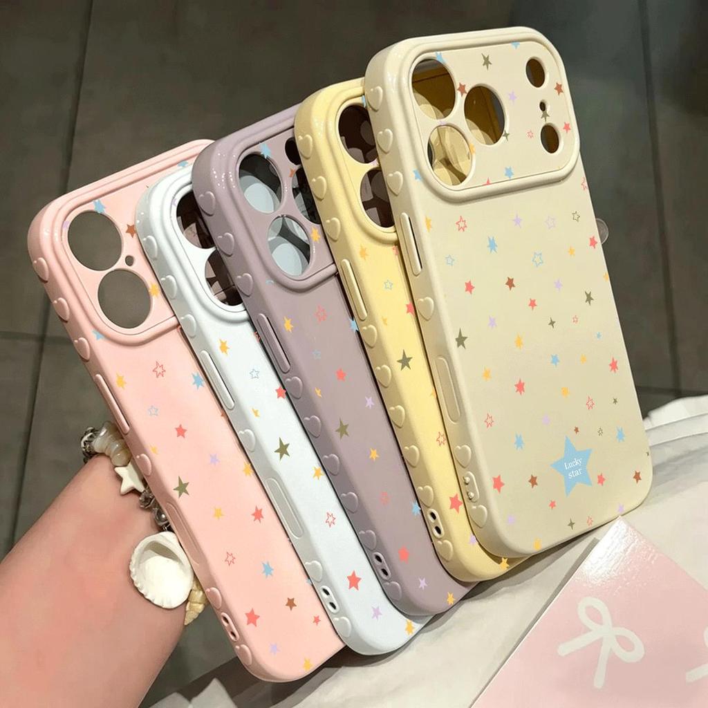Màn hình đầy sao Đối với iPhone1715Case 16P New1413 Soft Case 16Dễ thương XR Hàng ngày