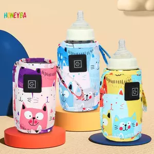 < Honeyba > USB Sữa Nước Ấm Xe Đẩy Du Lịch Túi Cách Nhiệt Cho Bé Điều Dưỡng Bình Nóng Sơ Sinh Trẻ Sơ Sinh Bình Di Động Cho Ăn Ấm Đẹp