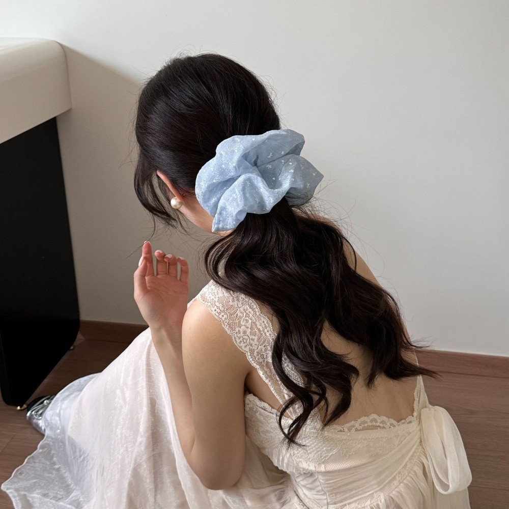Hululu / Gypsophila Nóng Kim Cương Scrunchy Dây Buộc Tóc Cao Cấp Sang Trọng Tất Cả Trận Đấu Đuôi Ngựa Dây Buộc Tóc Phụ Kiện Tóc Dây Cao Su