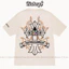 Nữ Hoàng Lingyun In Chữ Thập 100% Cotton Cao Cấp Thời Trang Plus Kích Thước Cổ Tròn Áo Thun Tay Ngắn 0514
