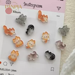 PNPIA- Sáng Tạo Bla Cat Kitty Nút 30 Bộ Chăn DIY Thêu Sò Và Phụ Kiện Trang Phục Trẻ Em