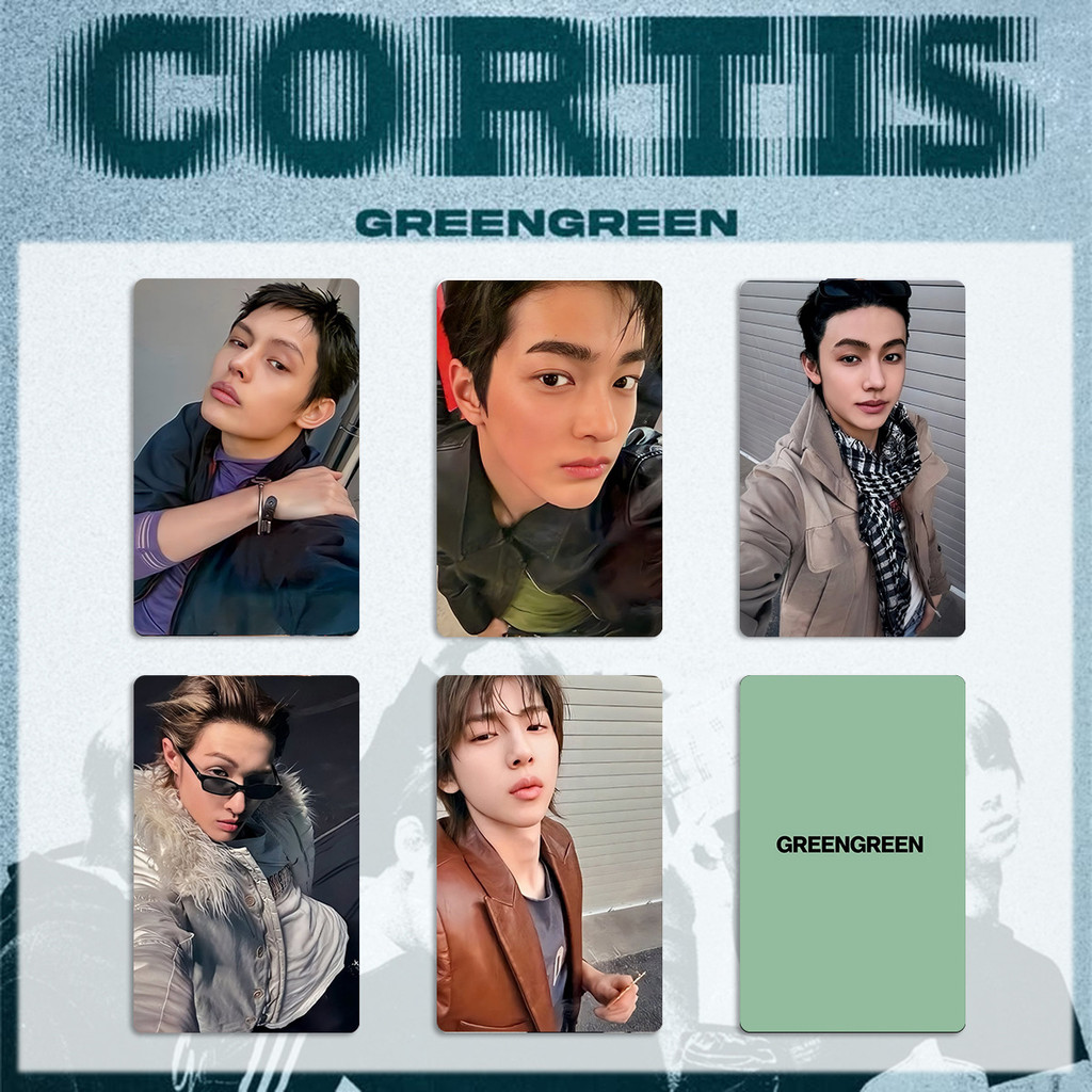 Kpop Idol CORTIS GREENGREEN Album Photocard Wvs Thẻ thưởng, Thẻ
