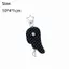 CATMALLER88 Móc khóa cánh thiên thần vintage, đính đá rhinestone họa tiết chấm bi, chất liệu vải, phụ kiện quà tặng