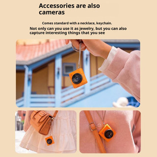 64MP Mini Ngón Tay Cái Camera Hành Động Học Sinh 16x Zoom Kỹ Thuật Số Camera Kỹ Thuật Số 1.4 "Màn Hình IPS Máy Ghi Hình Di Động Máy Quay